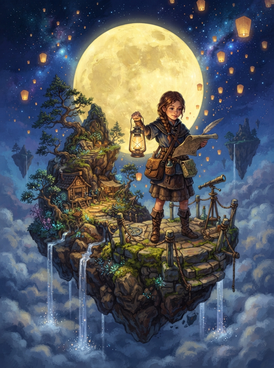 Fantasy storybook illustration — AI image example